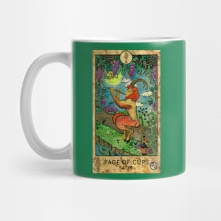 Page Of Cups. Minor Arcana Tarot Card Design. Mug